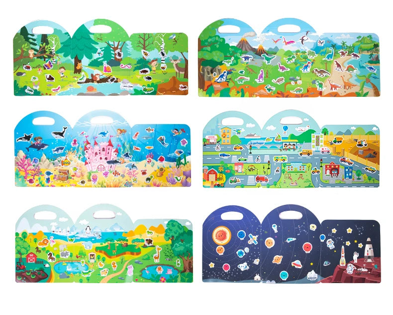 π Quiet Sticker Book for Kids