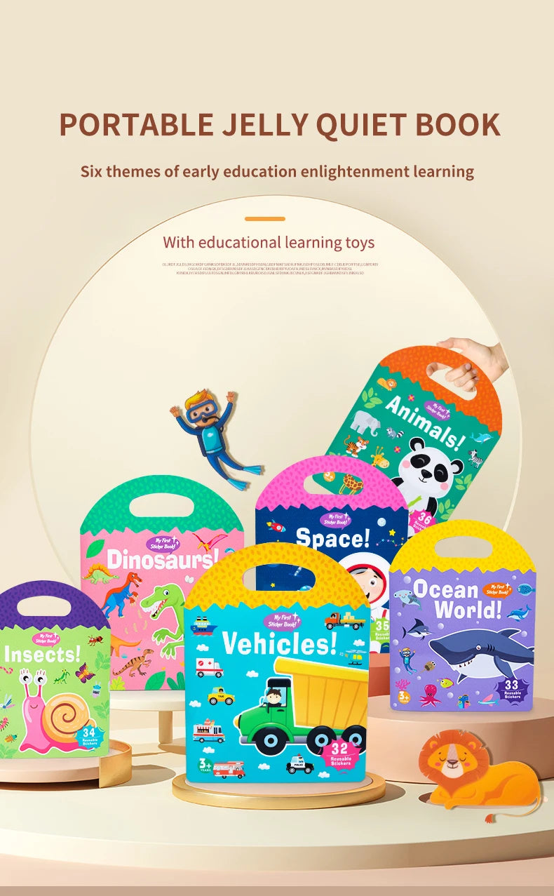 π Quiet Sticker Book for Kids