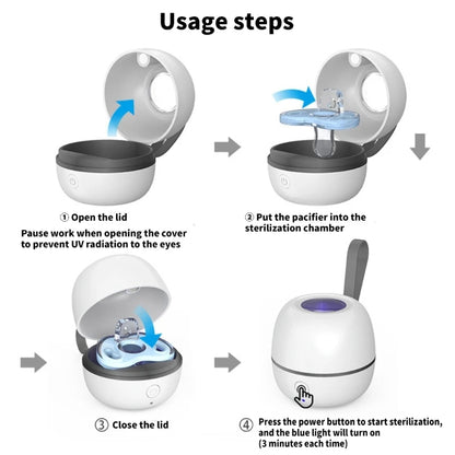 🍼 Portable UV Pacifier Sterilizer Box