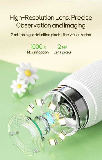 🔬 Kids’ Electronic Microscope – 1000x Magnifier with LED
