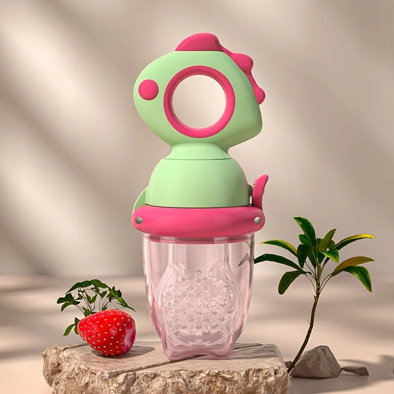 🦕 Rotating Silicone Baby Fruit Feeder
