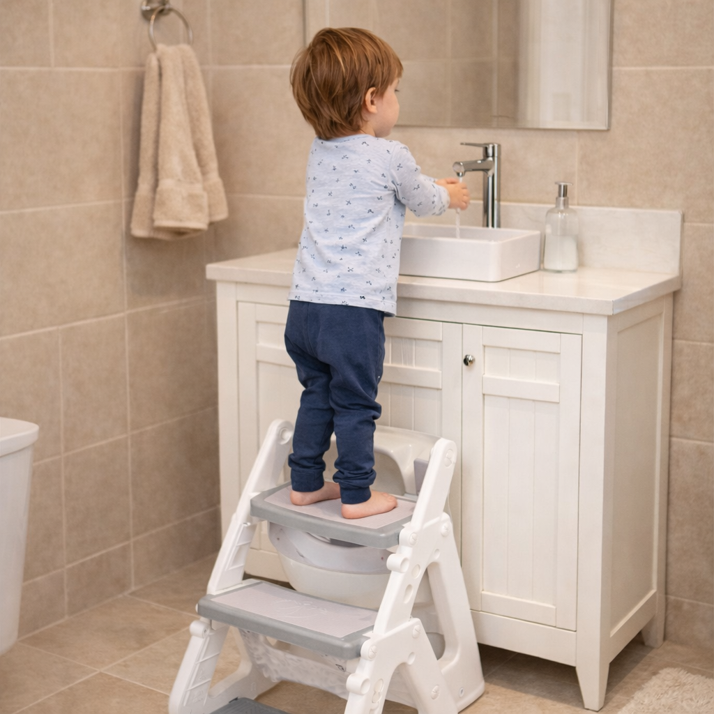 🚽 2-in-1 Potty Training Seat with Step Stool
