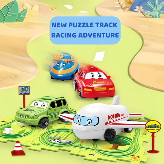 🚗 DIY Flexible Track Car Puzzle Set
