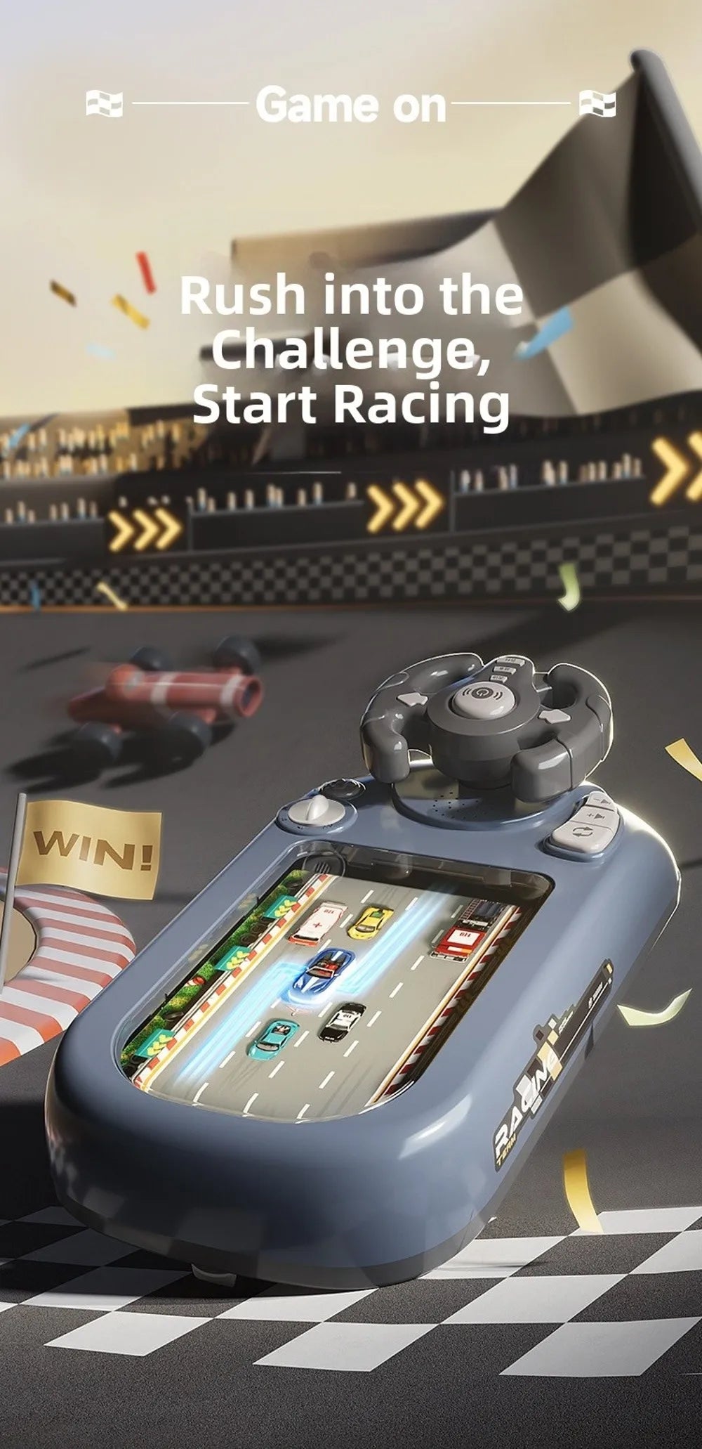 🎮 Kids Racing Adventure Arcade Console