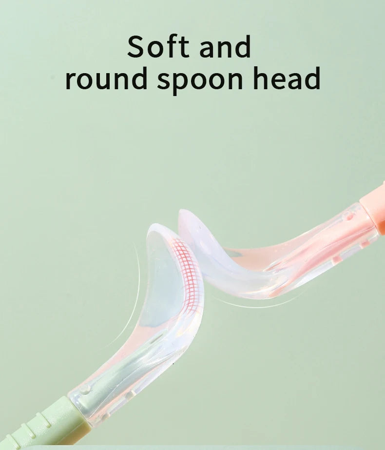 🥄 Dual-Ended Silicone Fruit Spoon for Babies