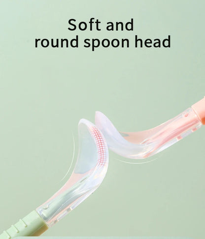 🥄 Dual-Ended Silicone Fruit Spoon for Babies