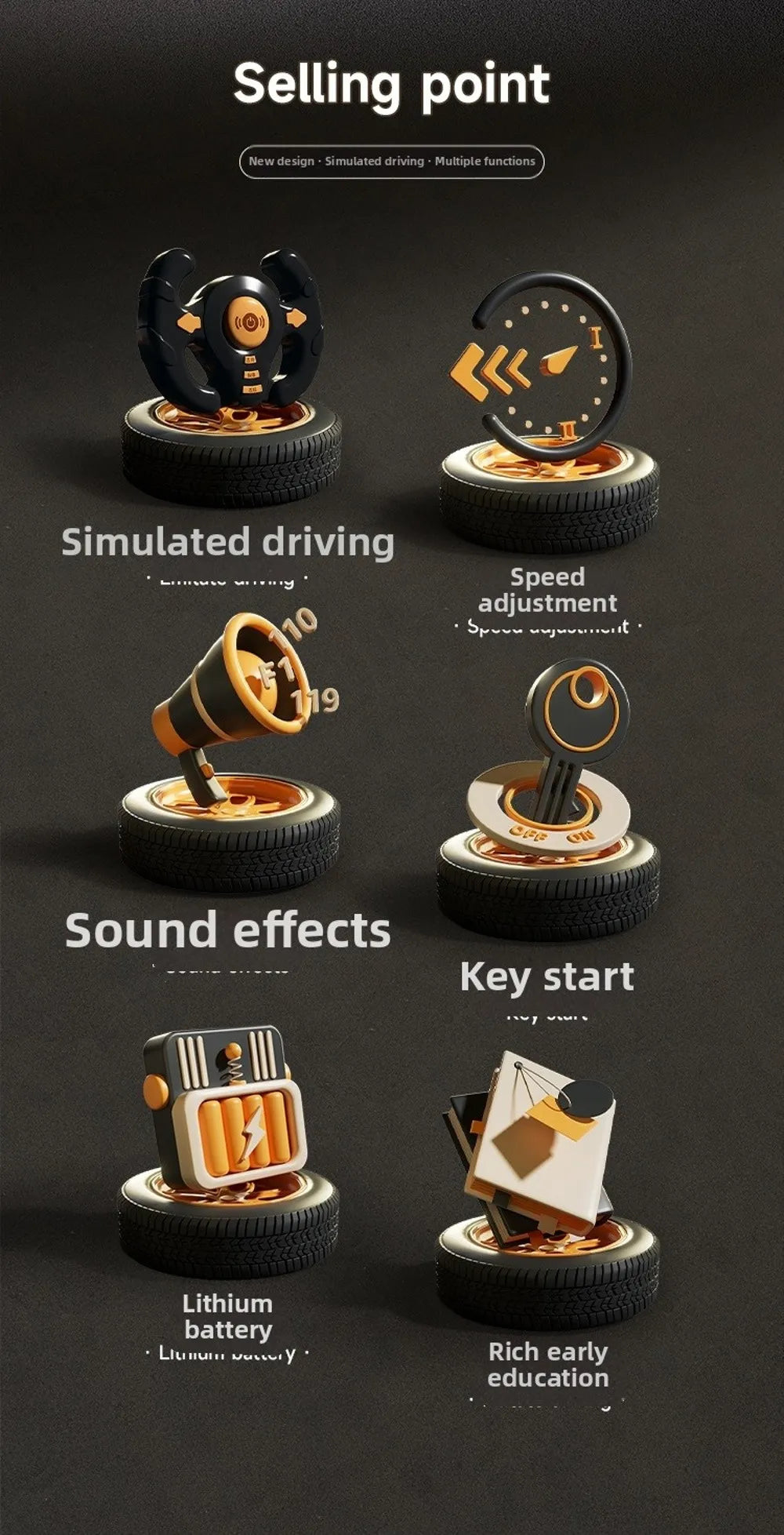 🎮 Kids Racing Adventure Arcade Console