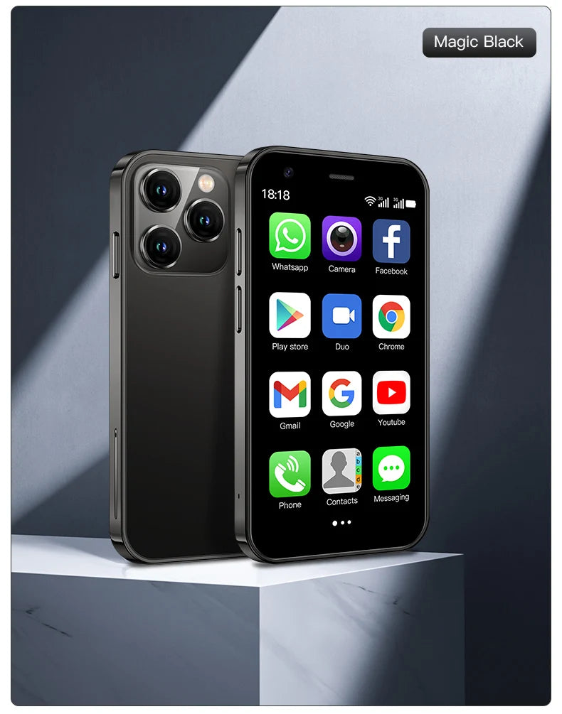 📱Compact 3.0" Dual-SIM Phone — Lightweight Mini Smartphone