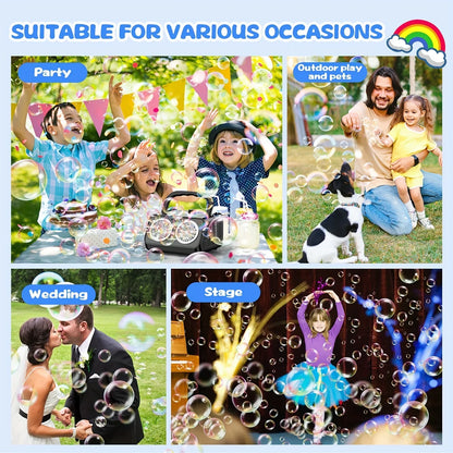 🫧 Handheld Automatic Bubble Maker – Fun & Easy Outdoor Magic!