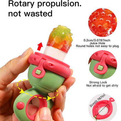 🦕 Rotating Silicone Baby Fruit Feeder