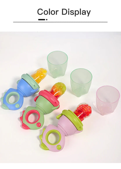 🦕 Rotating Silicone Baby Fruit Feeder