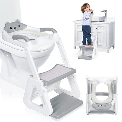 🚽 2-in-1 Potty Training Seat with Step Stool