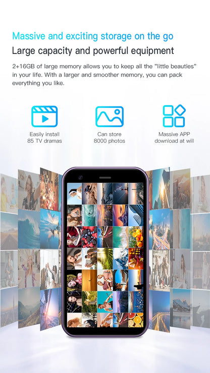 📱Compact 3.0" Dual-SIM Phone — Lightweight Mini Smartphone