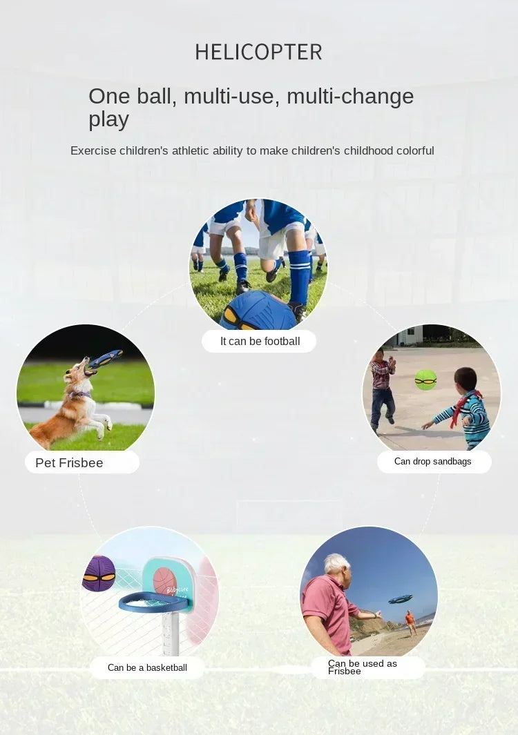 🎾 Transforming Throw Ball – 2-in-1 Magic Disc & Ball Toy