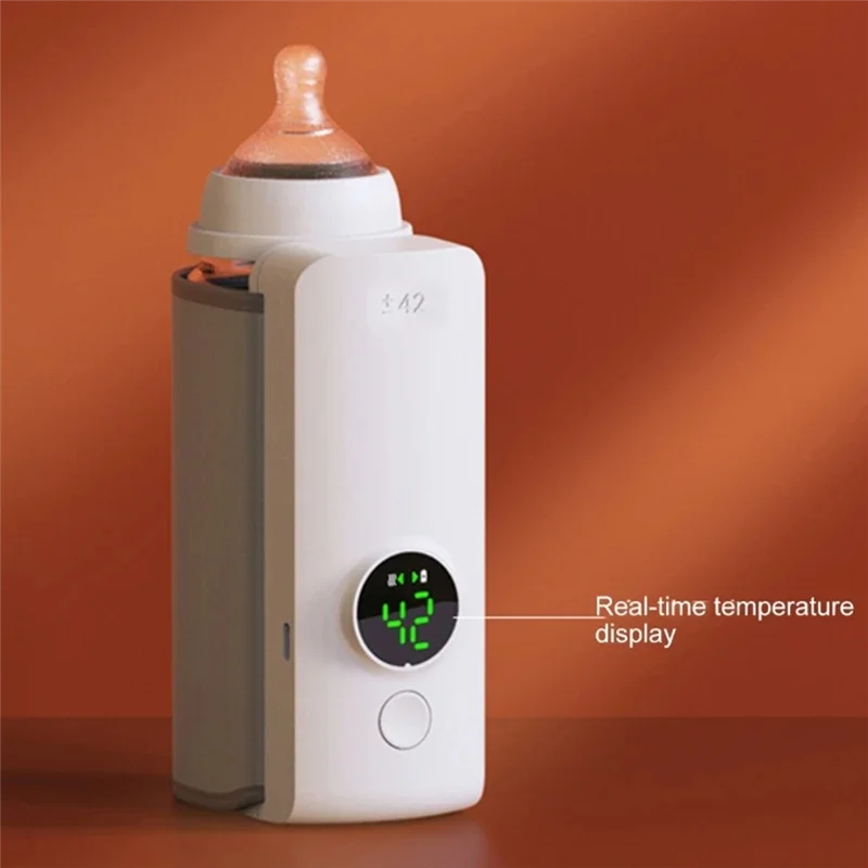 🍼 Portable Rechargeable Baby Bottle Warmer — With Temperature Display