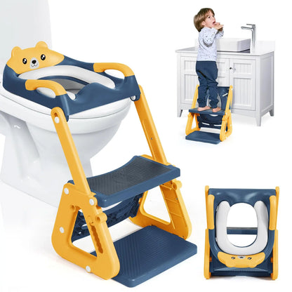 🚽 2-in-1 Potty Training Seat with Step Stool