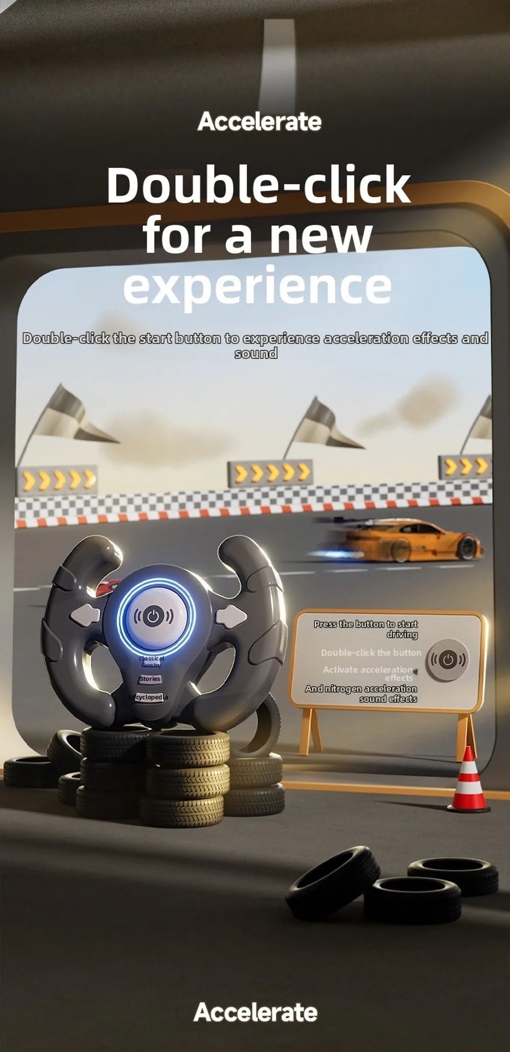 🎮 Kids Racing Adventure Arcade Console