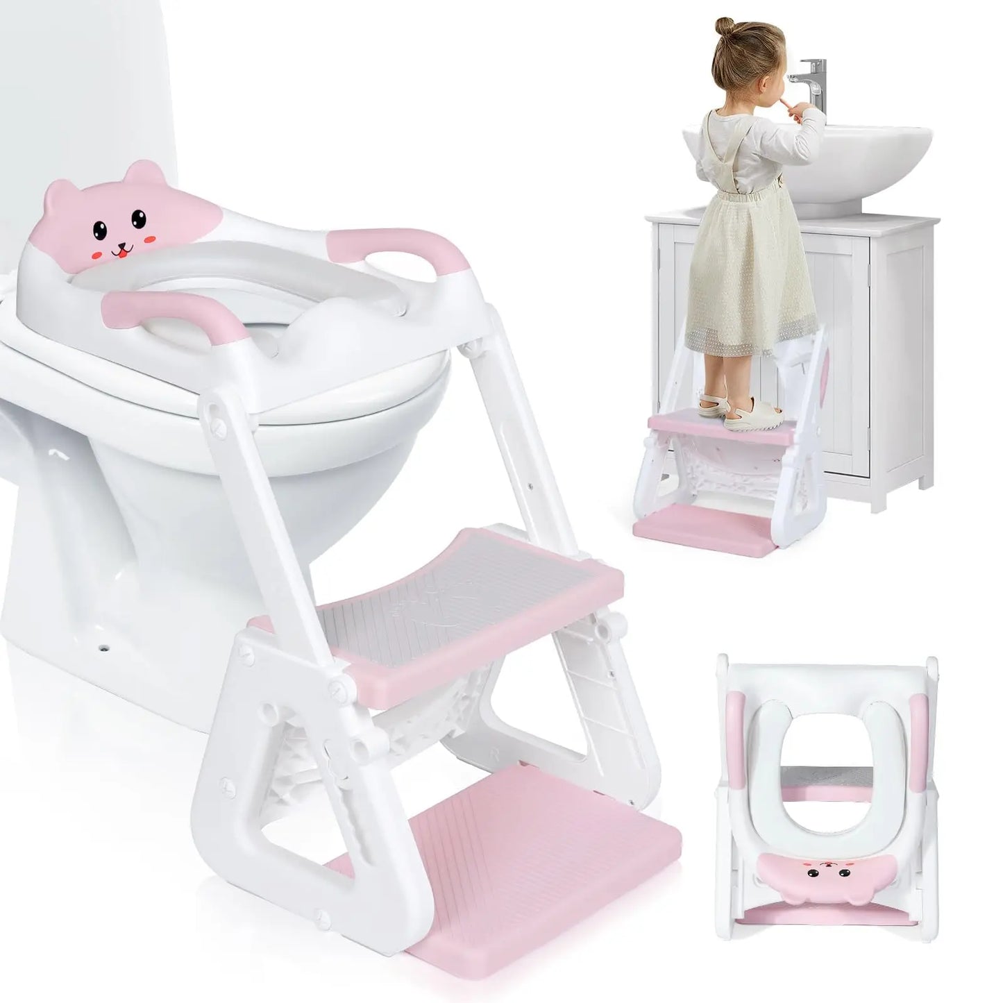 🚽 2-in-1 Potty Training Seat with Step Stool