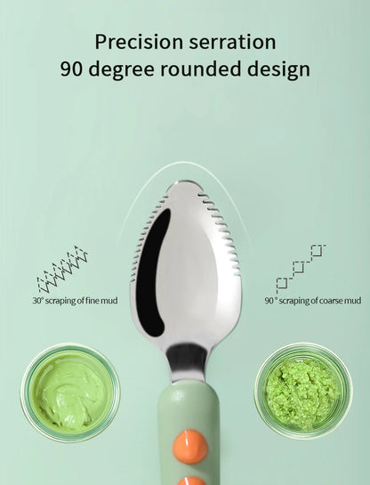 🥄 Dual-Ended Silicone Fruit Spoon for Babies
