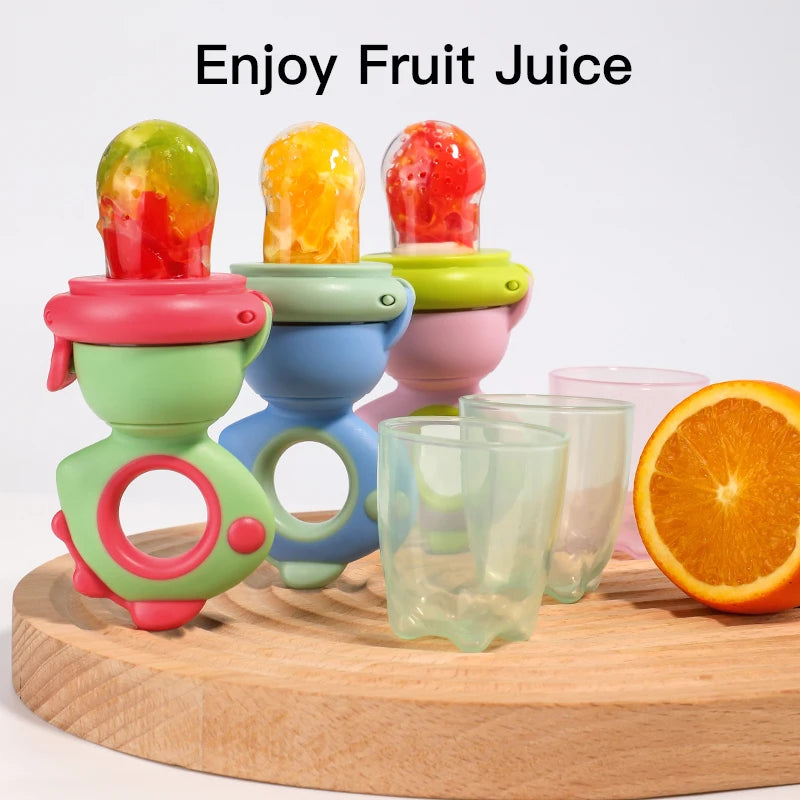 🦕 Rotating Silicone Baby Fruit Feeder