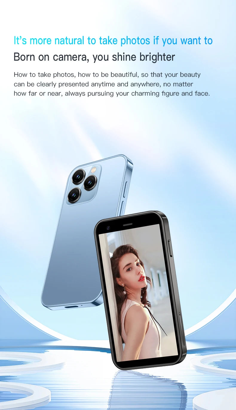 📱Compact 3.0" Dual-SIM Phone — Lightweight Mini Smartphone