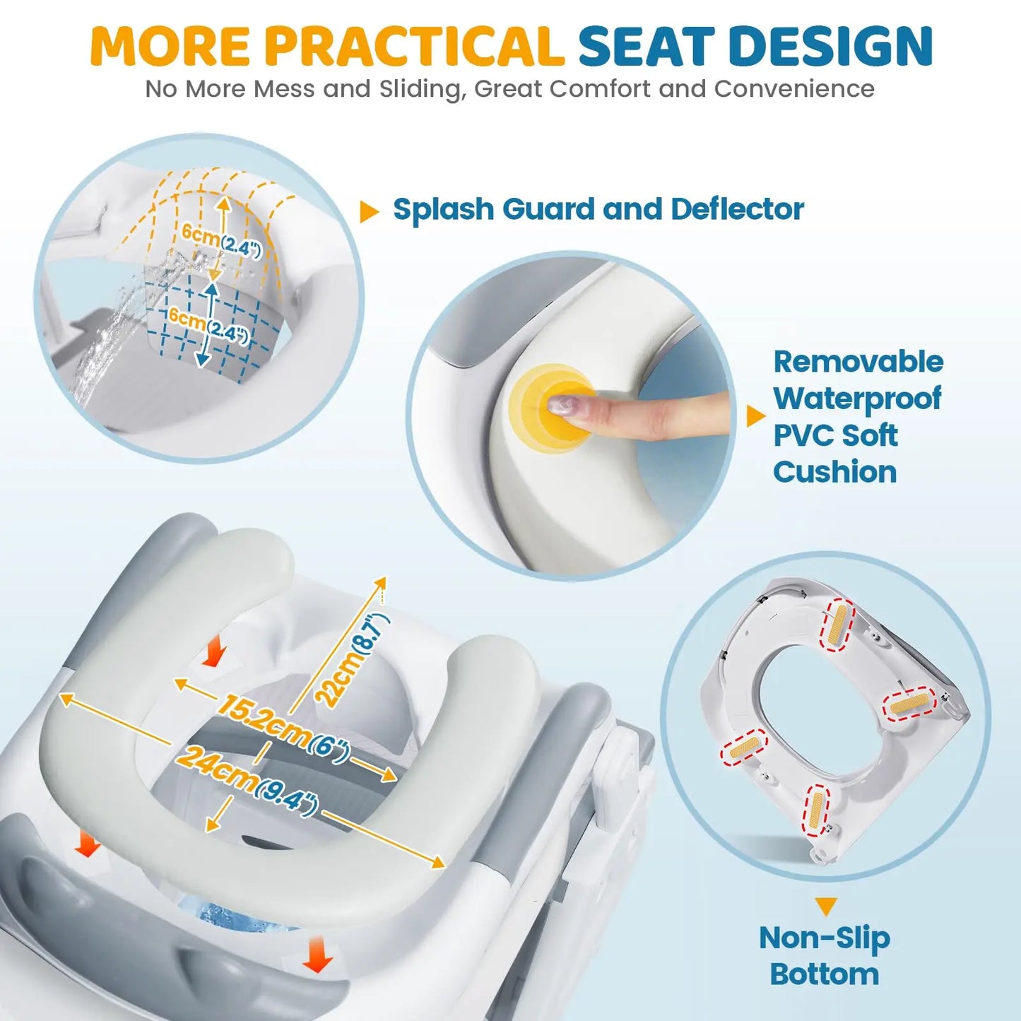 🚽 2-in-1 Potty Training Seat with Step Stool