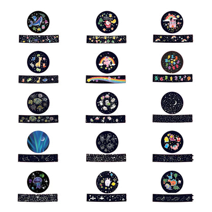 👑 Crown Star Projector Night Light – Rotating Galaxy Lamp for Kids