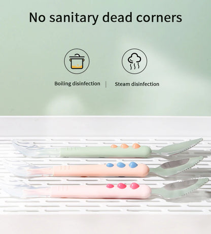 🥄 Dual-Ended Silicone Fruit Spoon for Babies