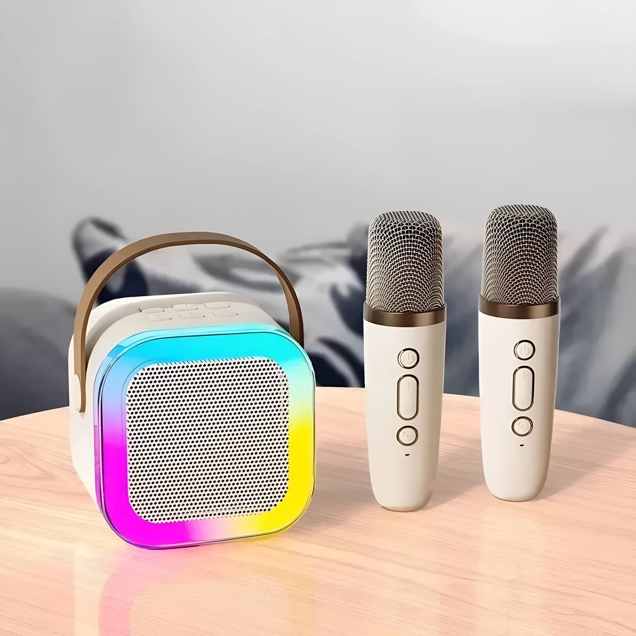 🎤 Portable Bluetooth Karaoke Machine with Wireless Microphone