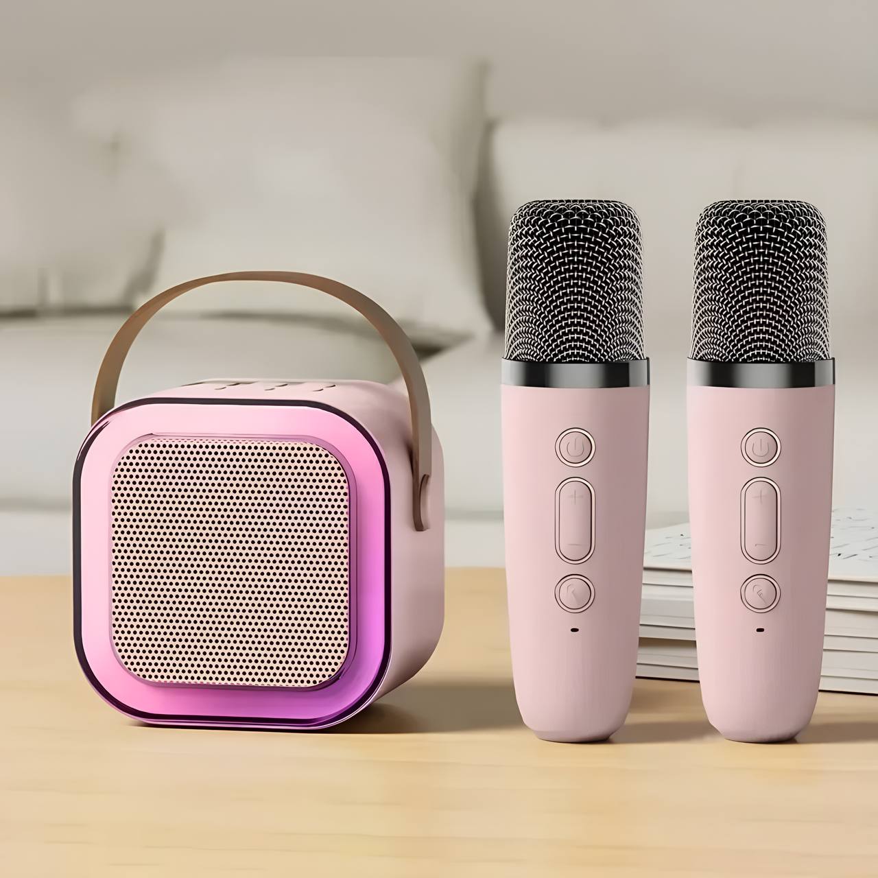 🎤 Portable Bluetooth Karaoke Machine with Wireless Microphone