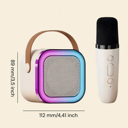 🎤 Portable Bluetooth Karaoke Machine with Wireless Microphone