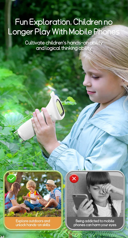 🔬 Kids’ Electronic Microscope – 1000x Magnifier with LED